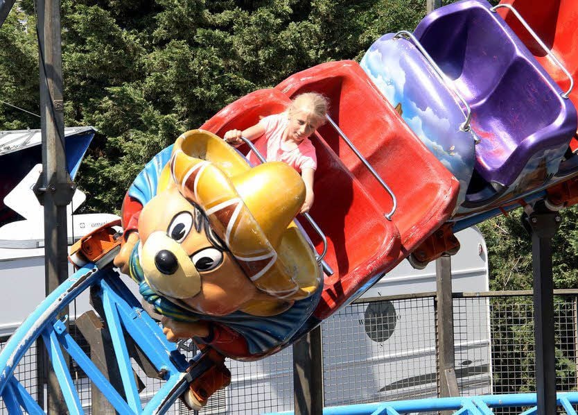 Helena Baumbach war eine der ersten, die sich in das „Abenteuer“ Achterbahn auf dem Rummel stürzten.