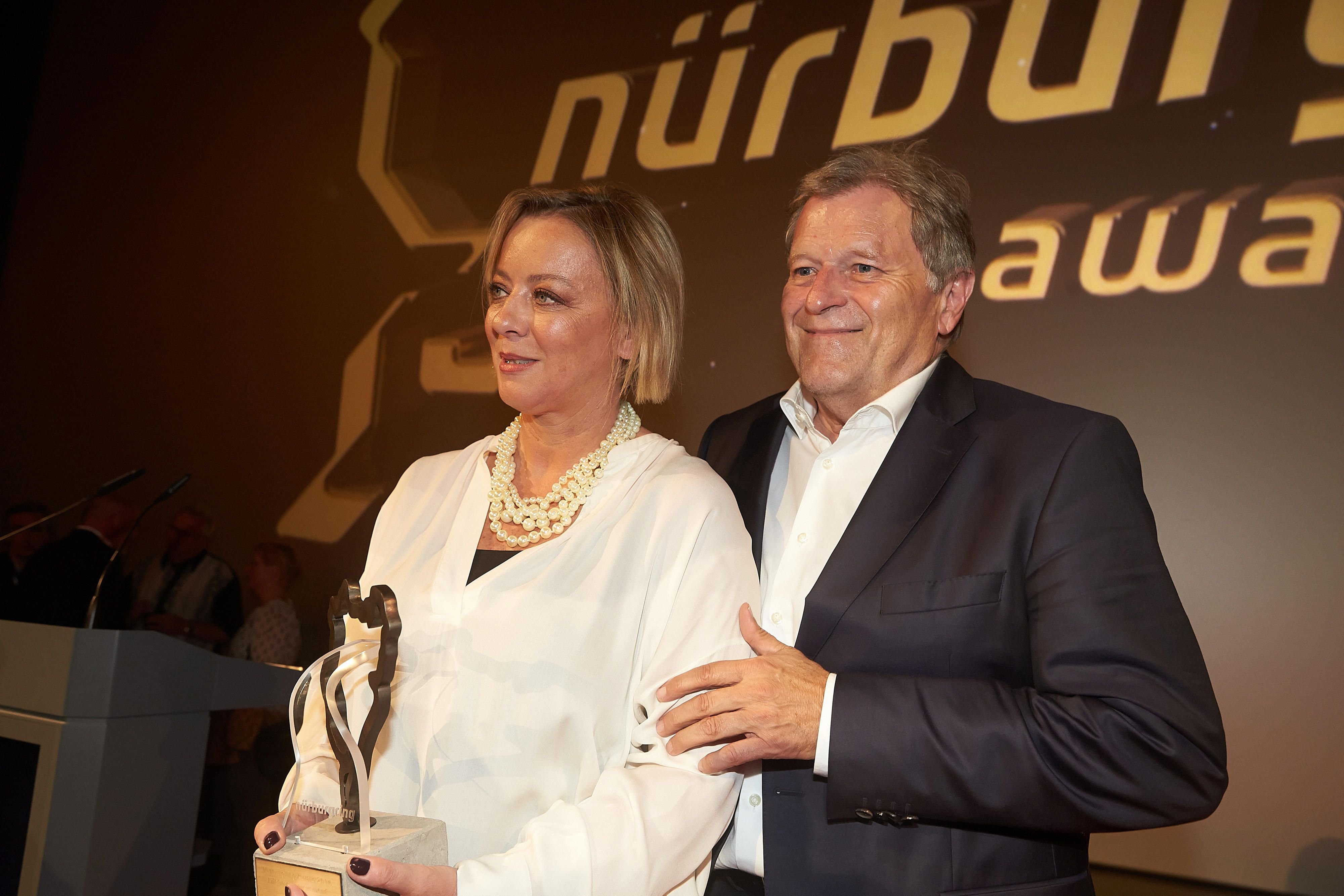 Schumacher-Managerin Sabine Kehm (l.) und Norberg Haug