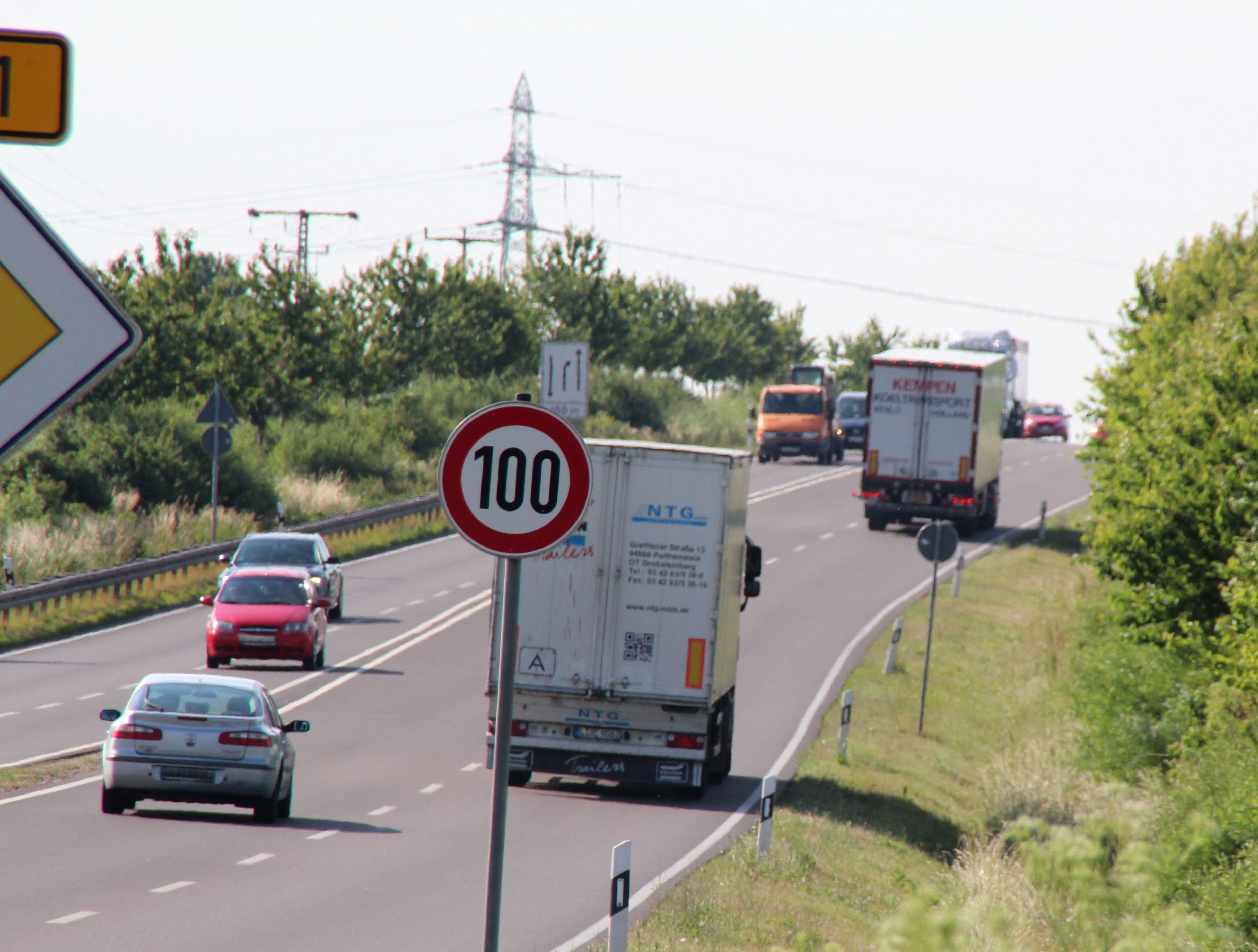 Die B91 ist bis in die Abendstunden gesperrt.