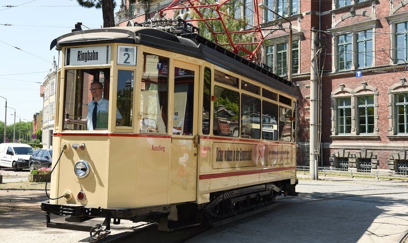 Naumburgs Beitrag zum Klimaschutz: die Straßenbahn.