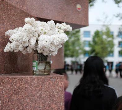 Blumen auf dem Seminarplatz