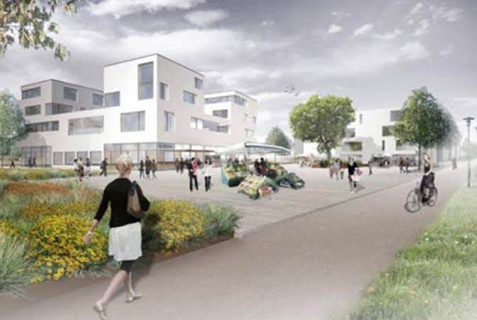 So soll der kleine Marktplatz einmal aussehen.