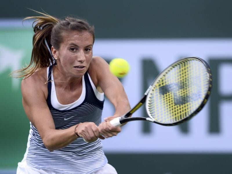 Annika Beck spielt in der ersten Runde einen klaren Sieg heraus. Foto: Paul Buck