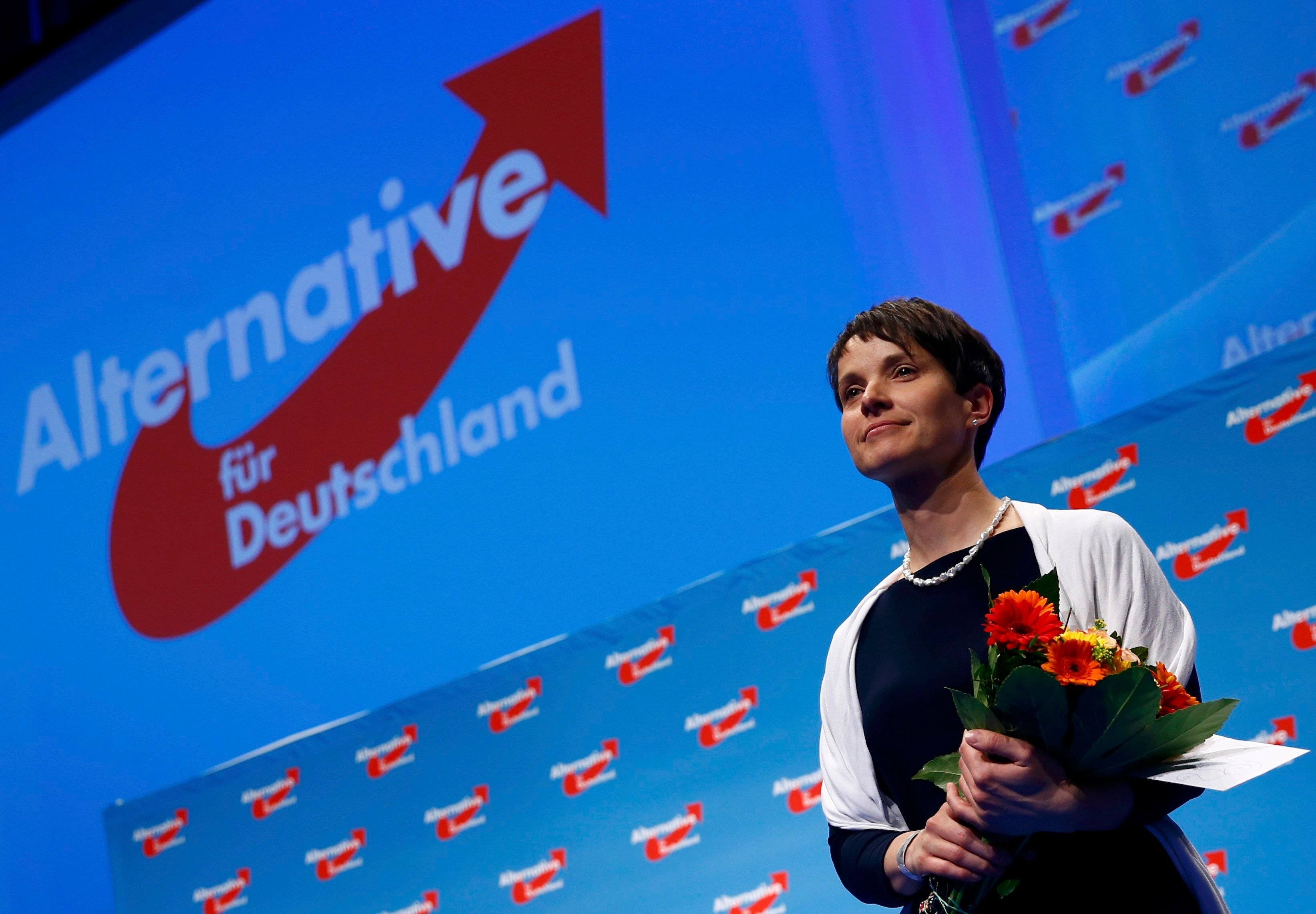 Frauke Petry auf dem AfD-Parteitag in Stuttgart.