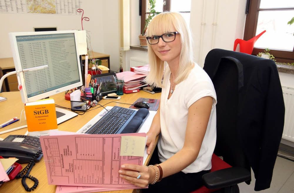 Christin Siersleben arbeitet als Kriminaloberkommissarin für den Salzlandkreis im Polizeirevier Bernburg.