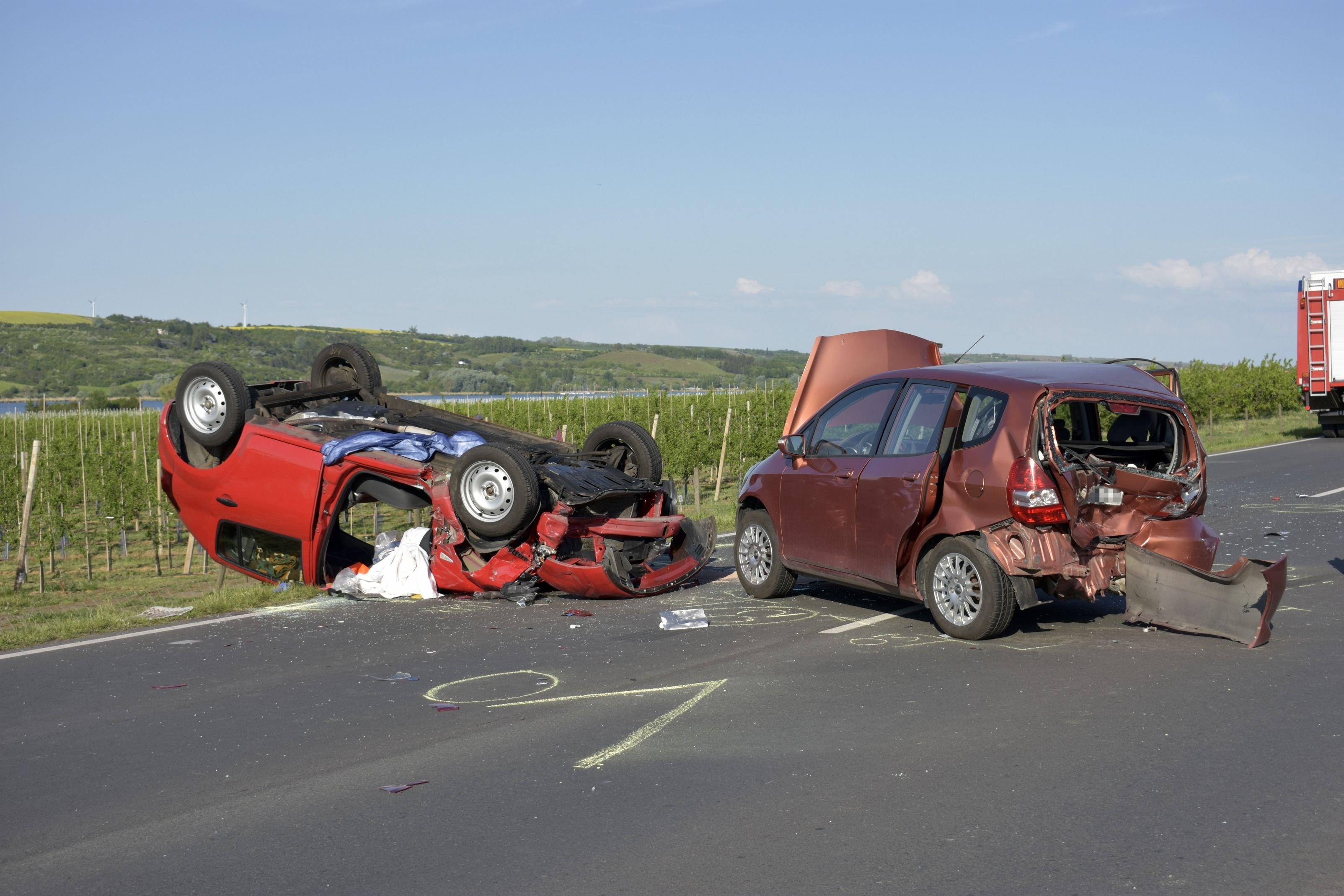 Die Unfallstelle auf der B80 bei Aseleben.