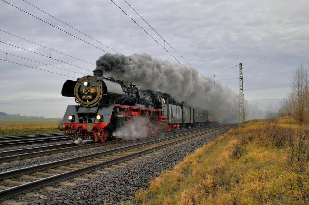 Halles 031010 auf der Strecke.
