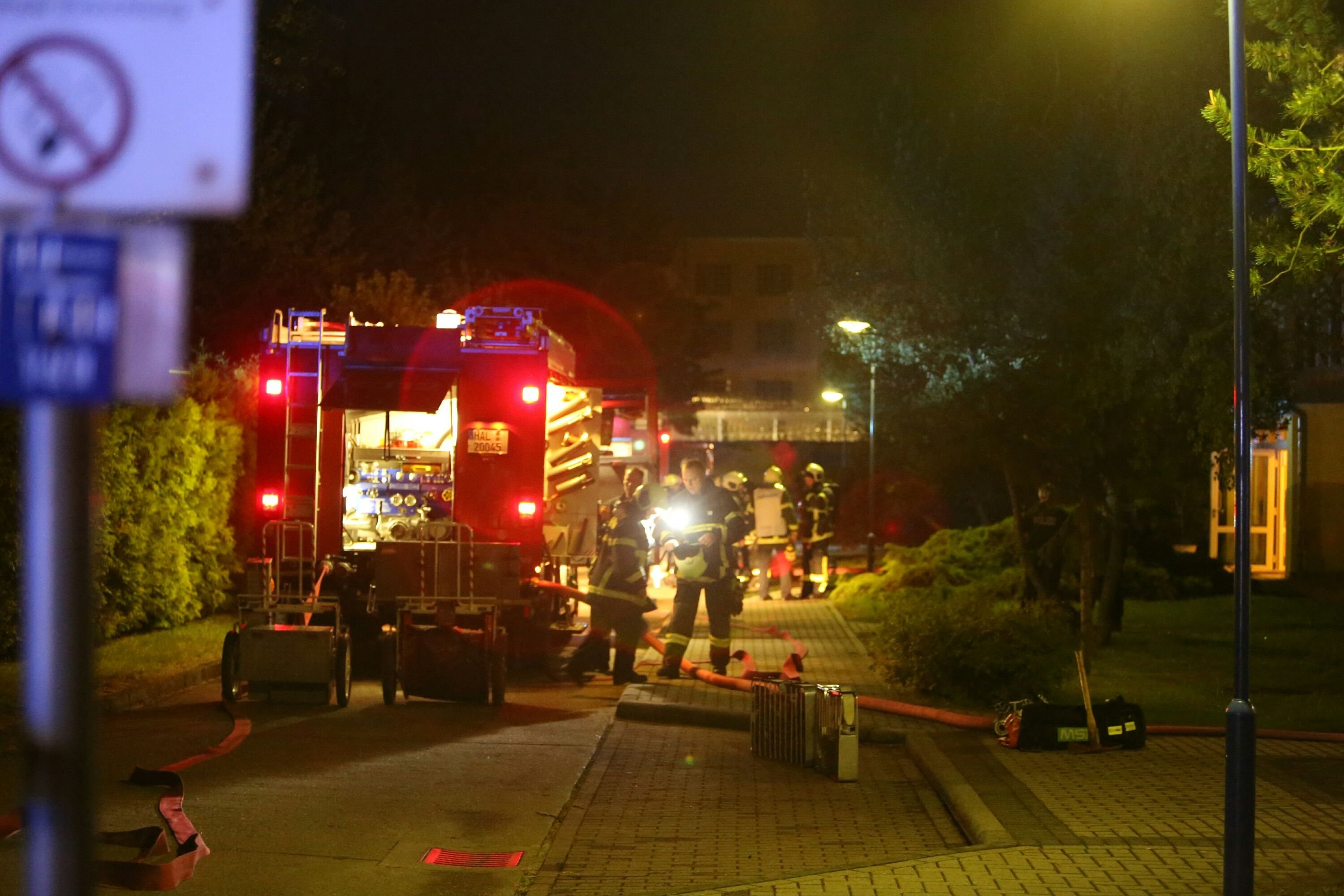 In einem Kinderheim in der Gottfried-Keller-Straße in Halle ist am Donnerstagabend ein Feuer ausgebrochen.