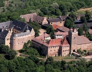 Blick auf Burg und Schloss Allstedt.