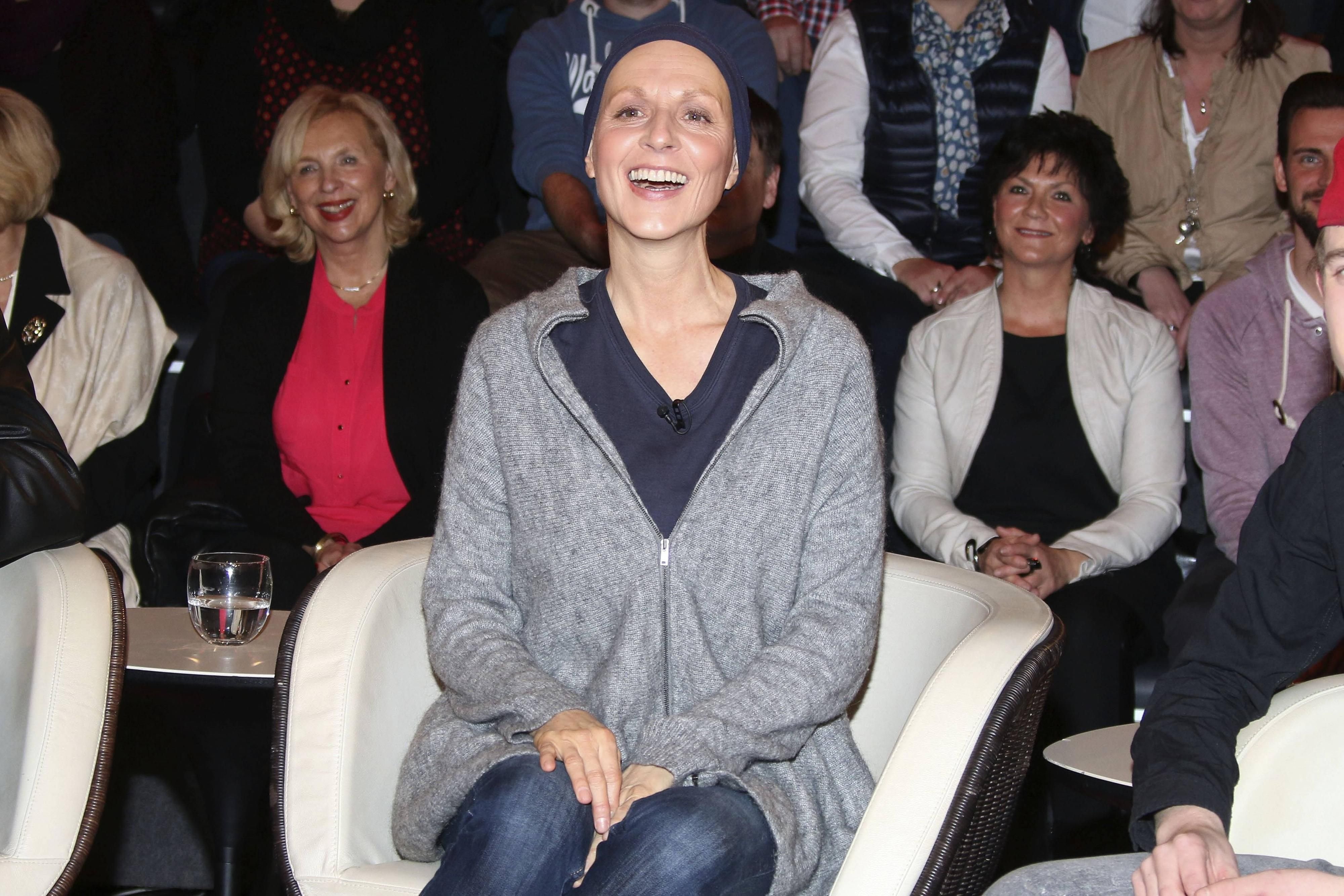 Hendrikje Fitz bei der Aufzeichnung der ZDF-Talkshow Markus Lanz im Dezember 2014.