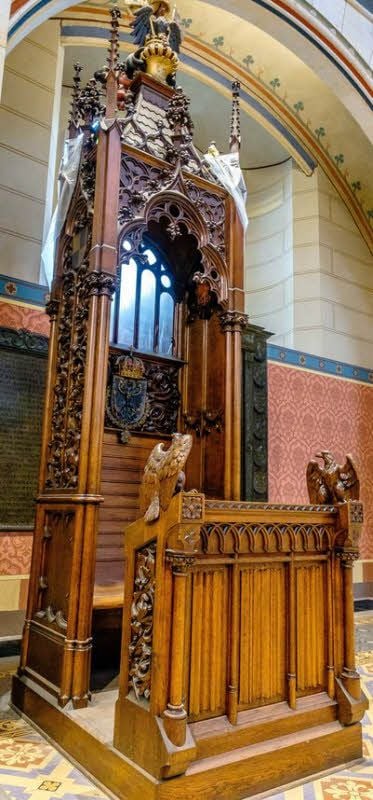 Der Platz für Kaiser Wilhelm II. für die Einweihungsfeier 1892.