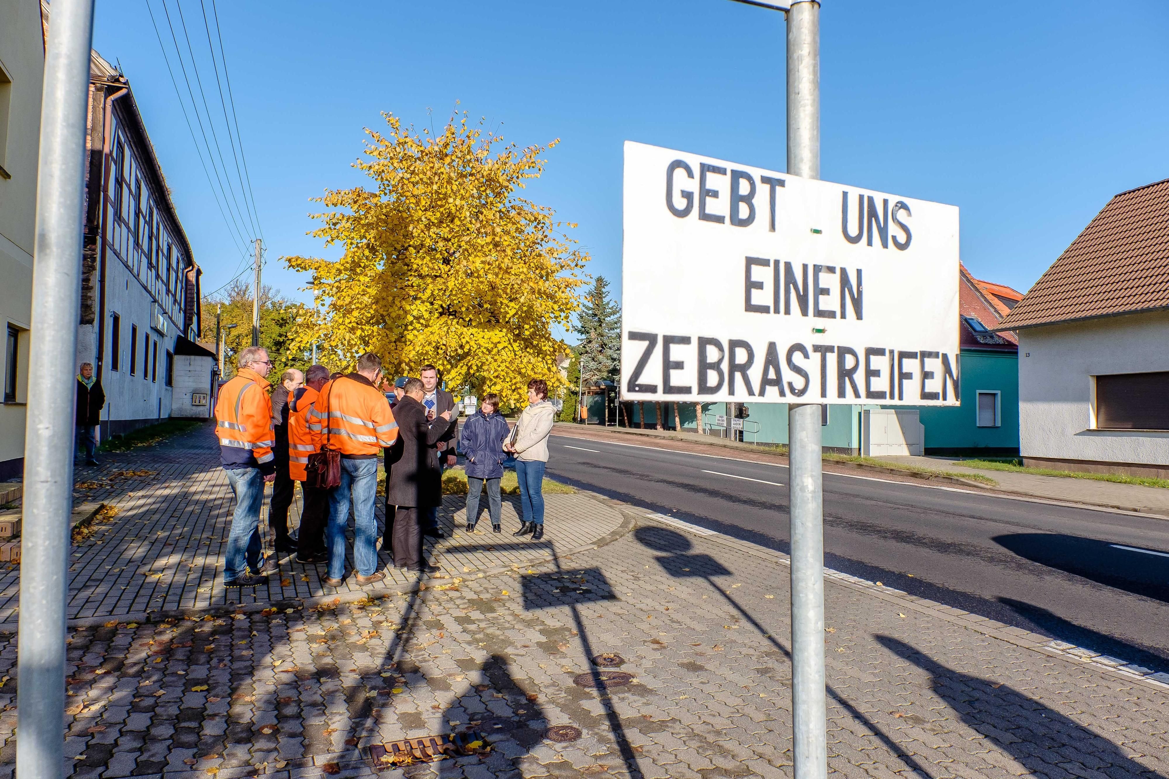 Seit fast 18 Jahren fordert man in Jüdenberg einen Zebrastreifen.