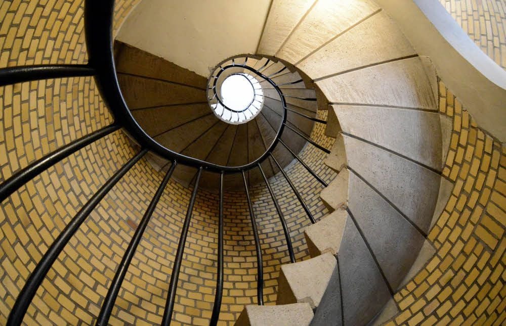 Wendeltreppe aus den 1980er Jahren