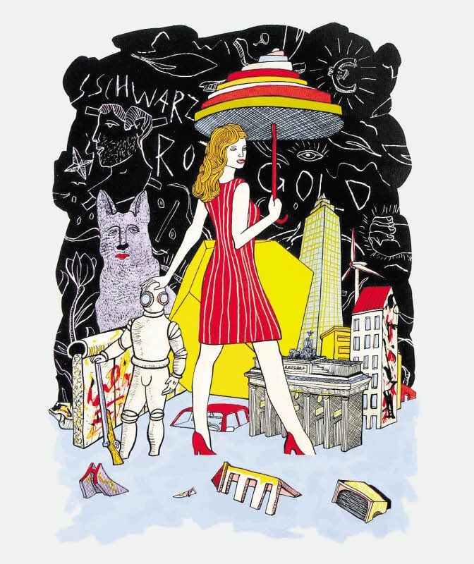 Moritz Götze: „Schwarz, Rot, Gold“ (2015; © VG Bildkunst, Bonn)