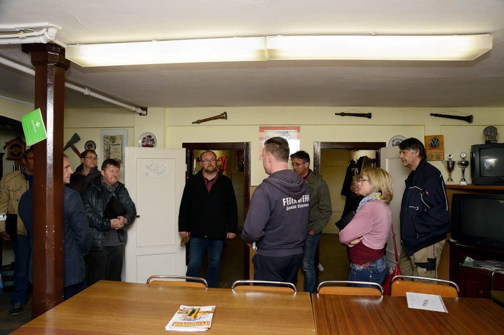 Umkleide und Schulungsraum der Rehmsdorfer Feuerwehr sind im Keller des Bürgerhauses untergebracht.