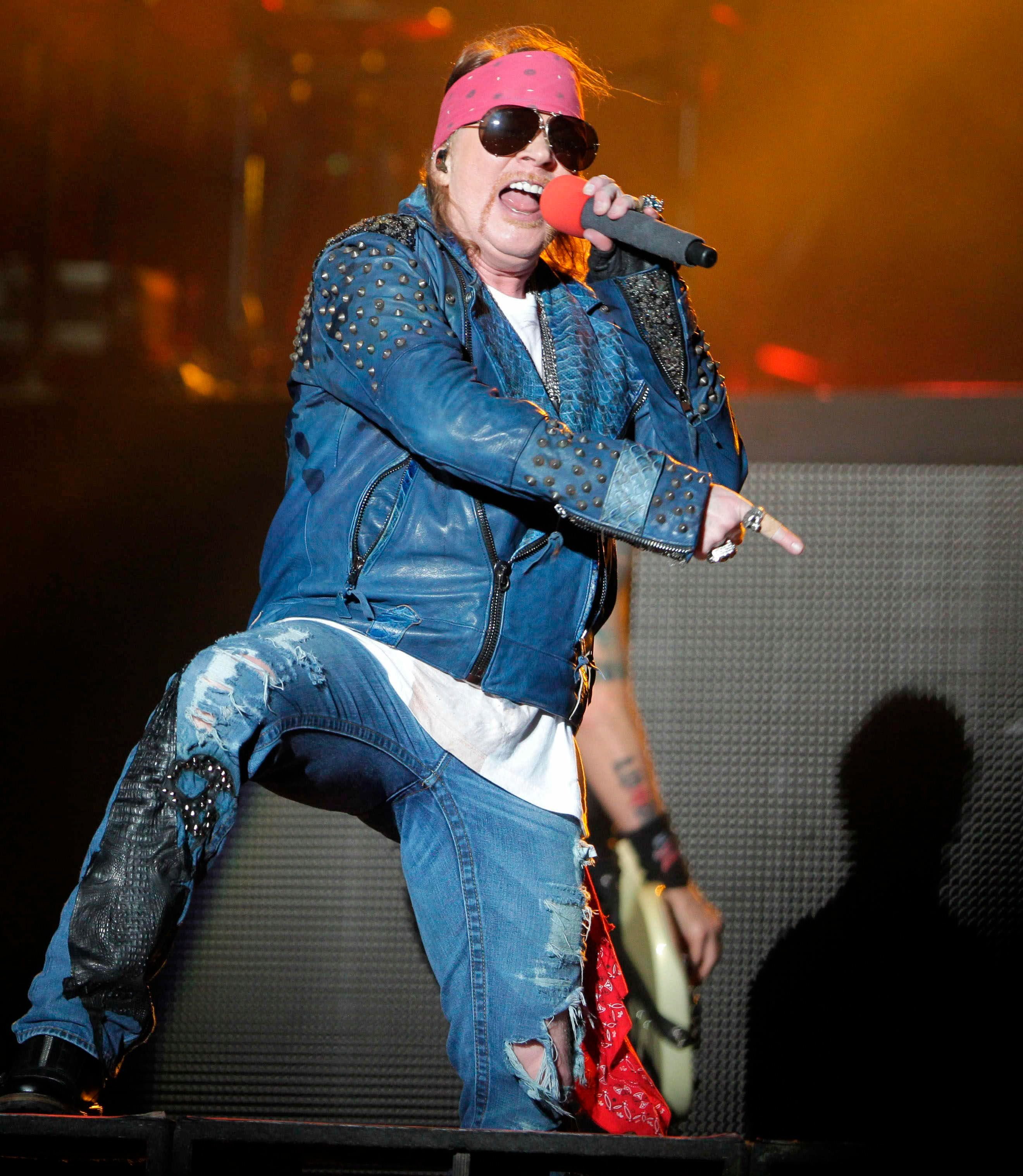 Sänger Axl Rose von der US-Rockband Guns N' Roses.