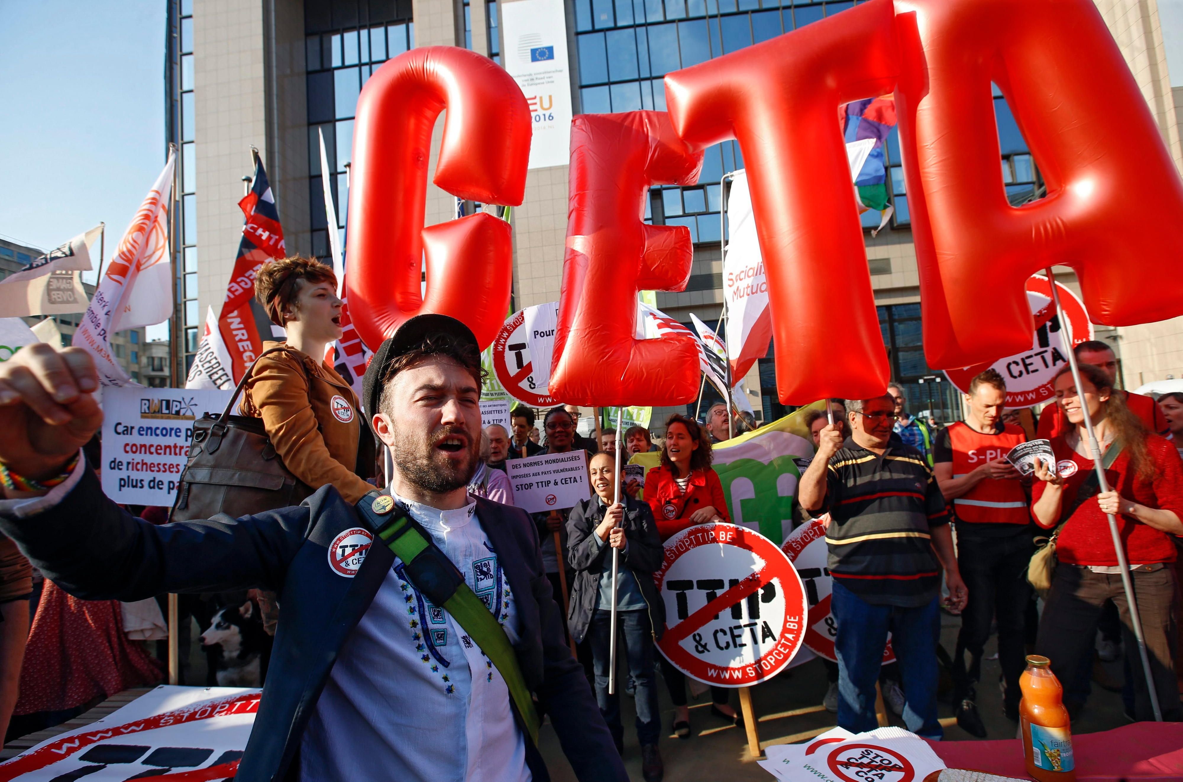 Proteste gegen das Freihandelsabkommen TTIP und CETA gab es in den letzten Monaten immer wieder.