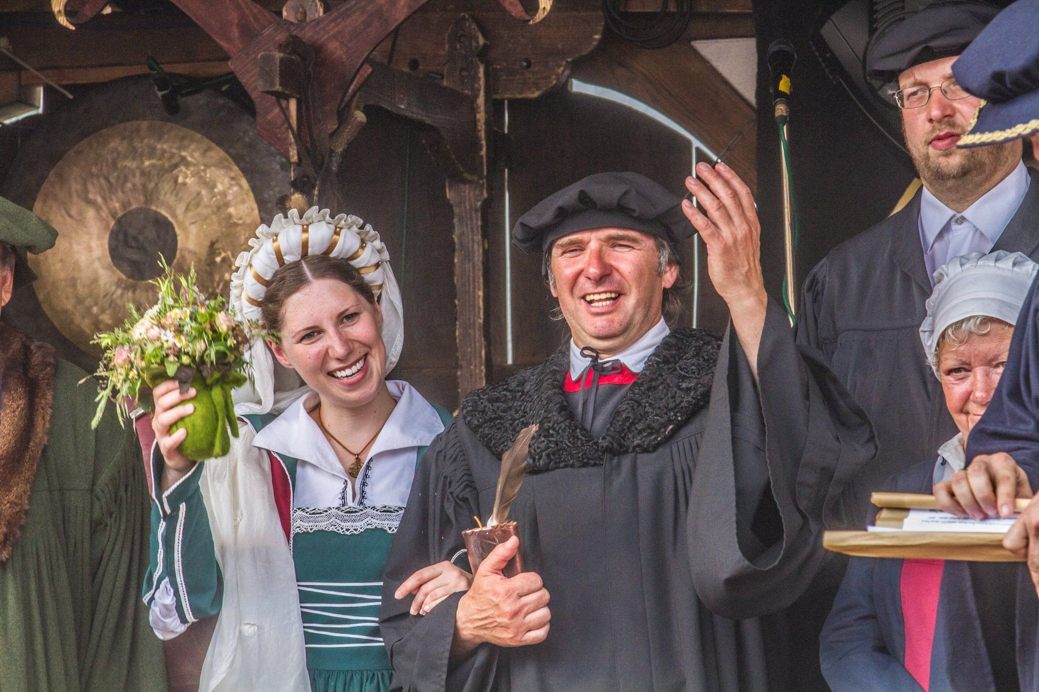 Im Vorjahr wurden Katharina von Bora von Maria Jana Palaschevsky und Martin Luther von Fred Göde dargestellt.