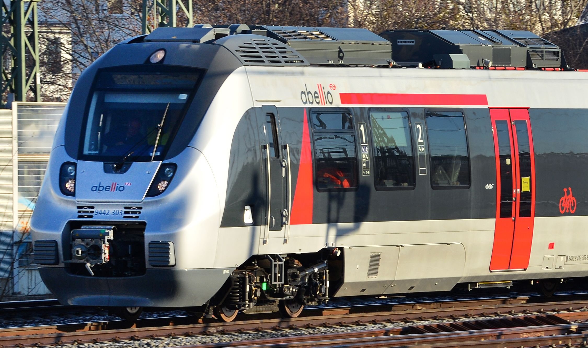 Ein Vorserienfahrzeug des neuen Abellio Talent-2-Zuges.