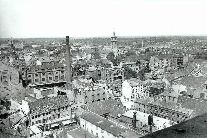 Zerstörung am Ende des zweiten Weltkriegs.