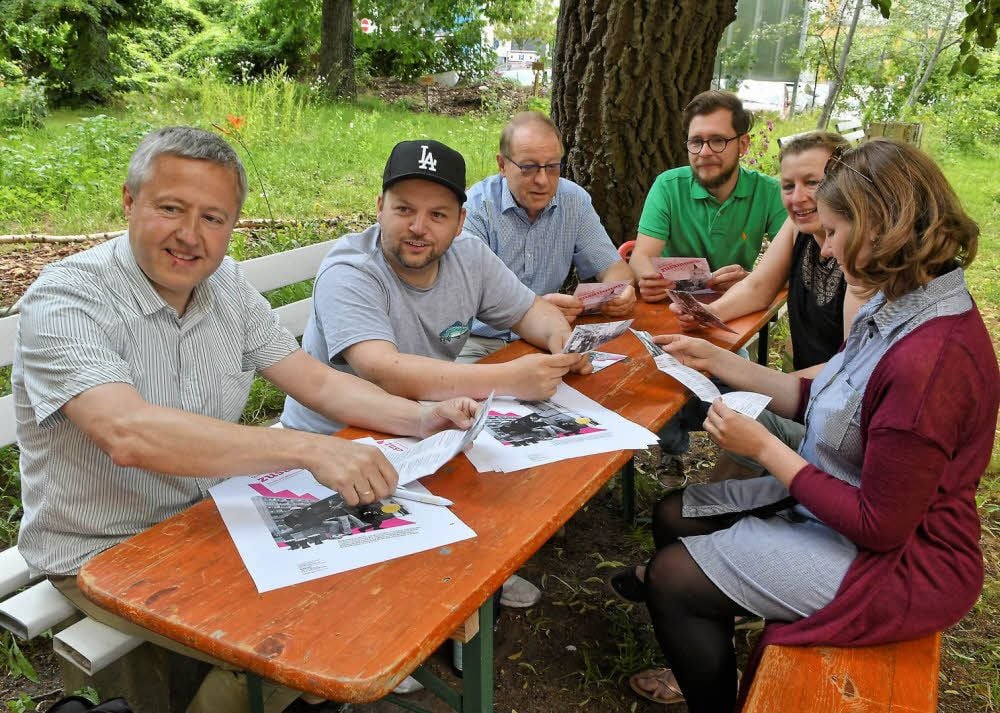 Die Organisatoren des Quartiersfestes.
