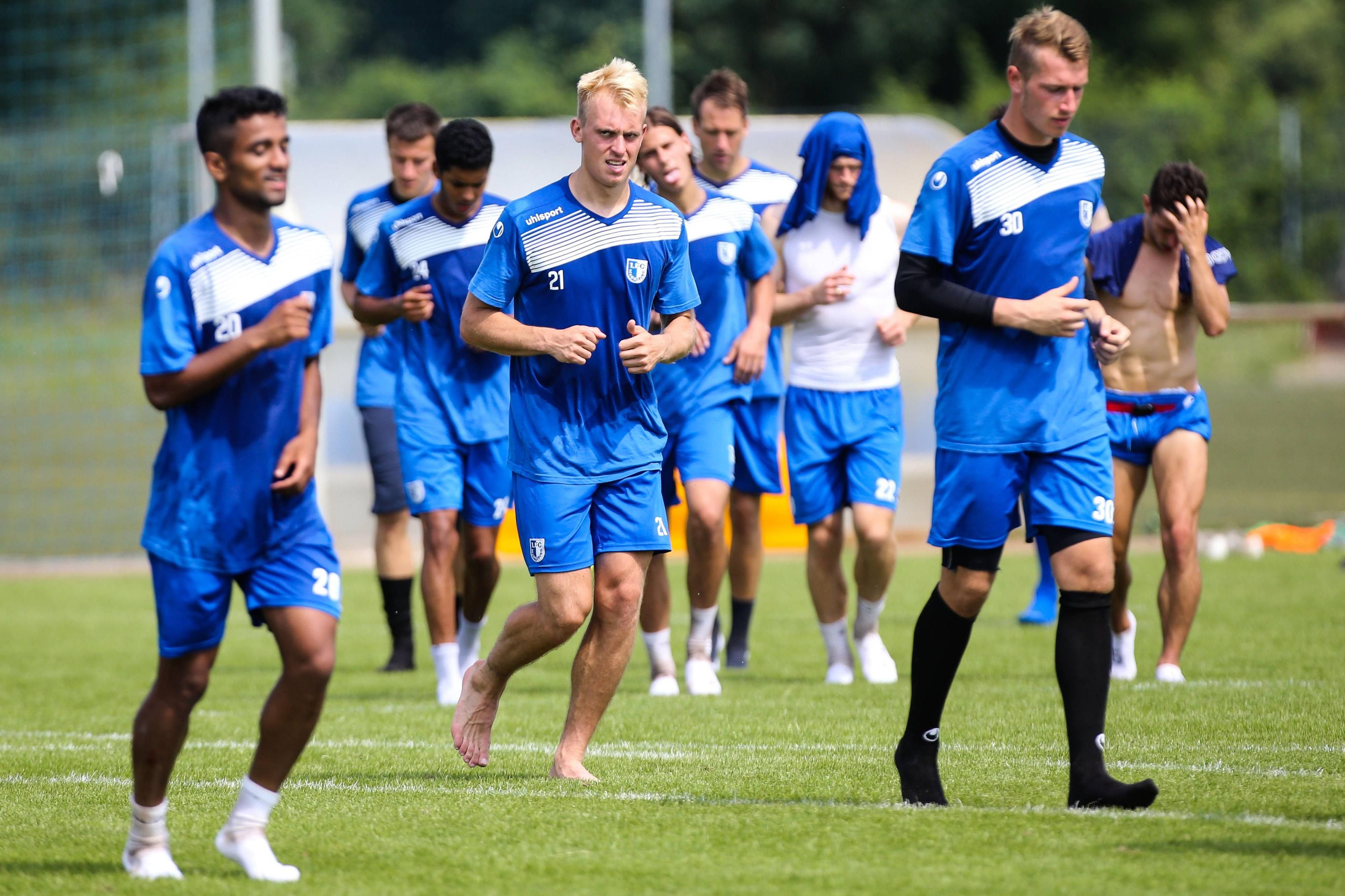 Trainingsauftakt mit vielen neuen Gesichtern beim 1. FC Magdeburg.