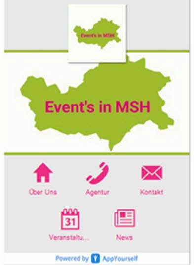 Die App „Events in MSH“