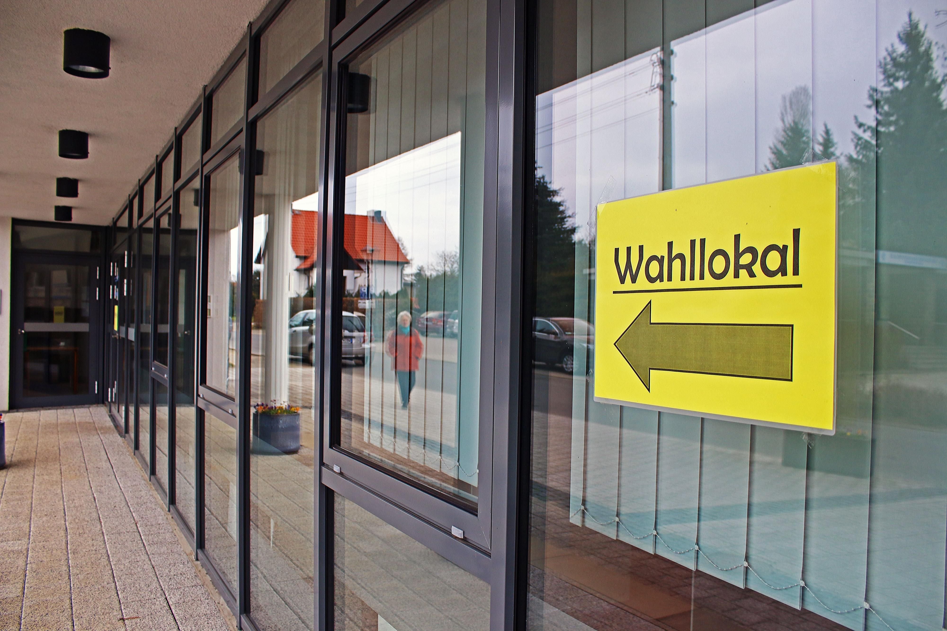 Das Wahllokal im Rehhahnweg in Bad Schmiedeberg.