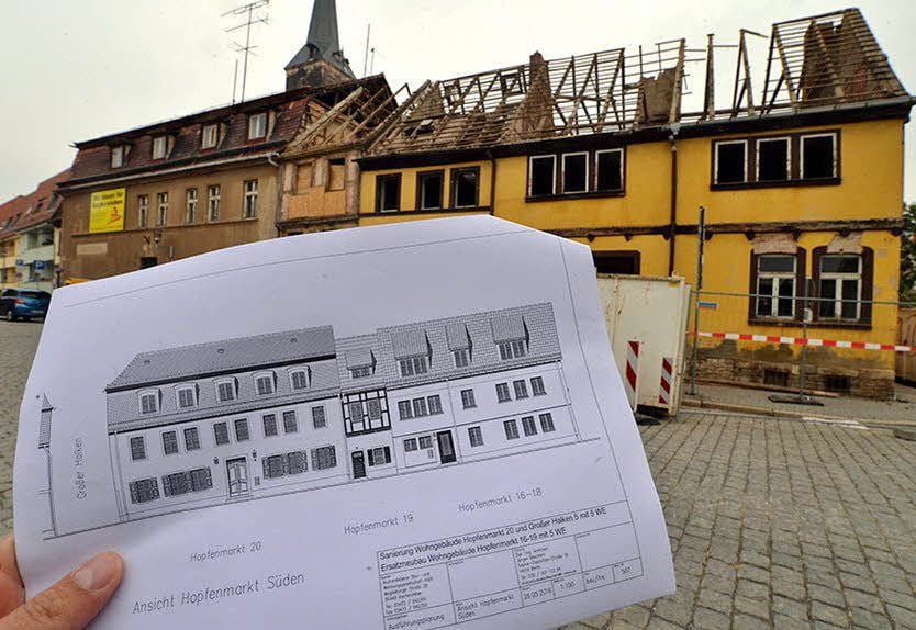 So soll die Häuserzeile am Halken in Aschersleben später aussehen.