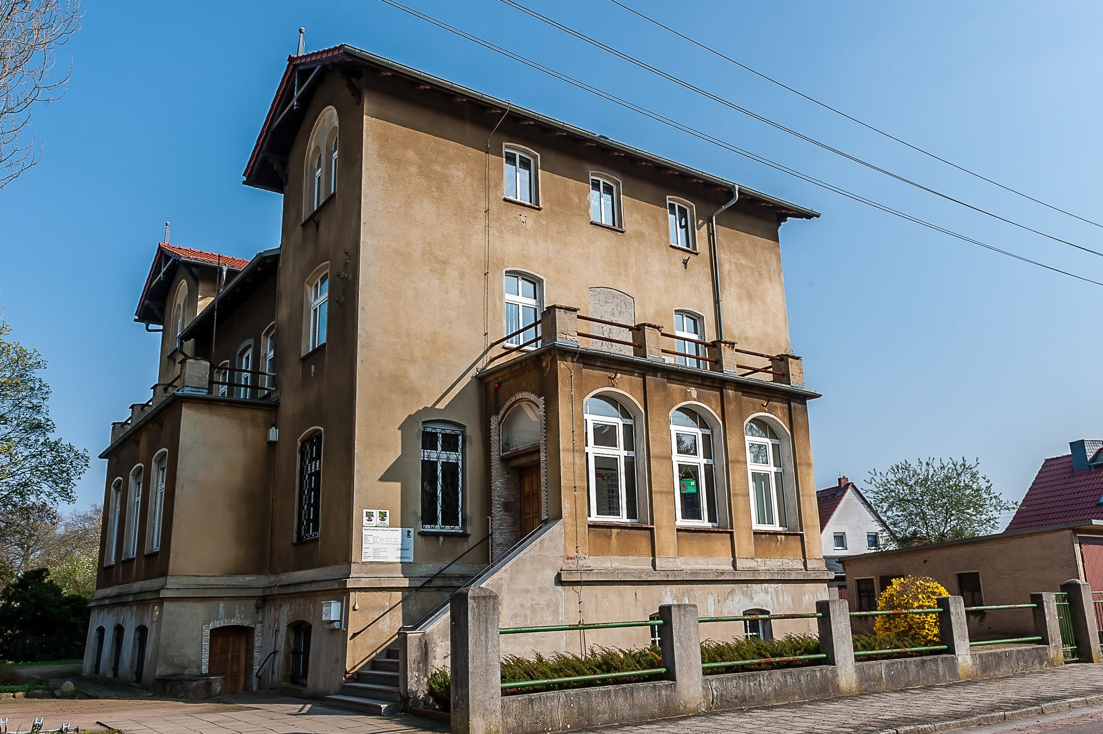 Das Rathaus in Oranienbaum ist Verwaltungssitz der Stadt Oranienbaum-Wörlitz.
