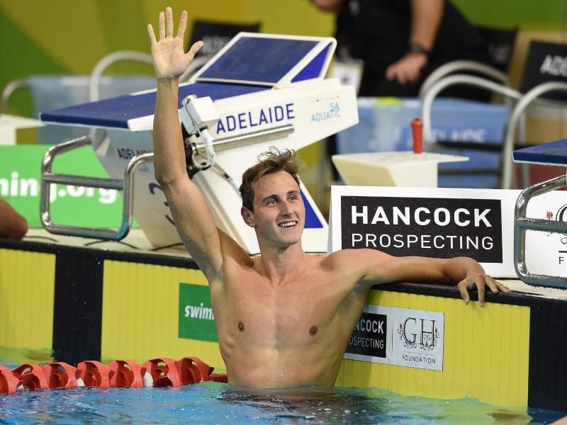 Der Australier Cameron McEvoy schwamm über 100 Meter Freistil die bislang drittbeste Zeit der Geschichte. Foto: Dave Hunt