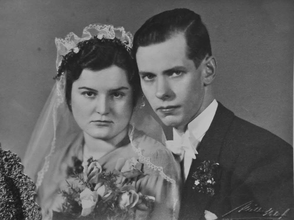 Das frisch getraute Ehepaar zur Hochzeit am 15. März 1941.