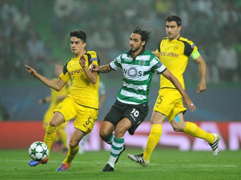 Marc Batra (l) und Sokratis (r) kehrten in die BVB-Startelf zurück. Foto: Paulo Duarte