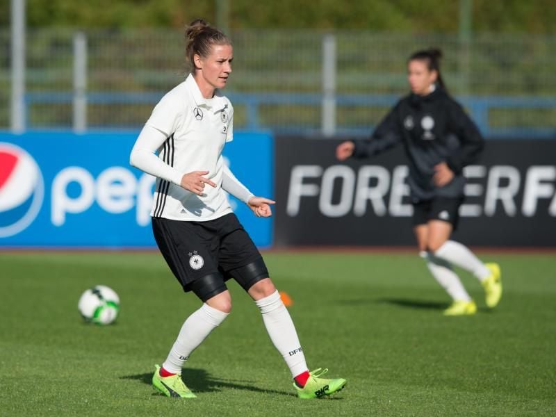 Simone Laudehr wird nicht mehr für die Frauen-Nationalmannschaft spielen. Foto: Sebastian Kahnert