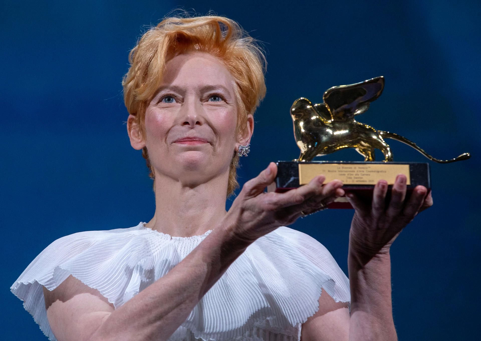 Tilda Swinton wurde für ihr Lebenswerk ausgezeichnet.