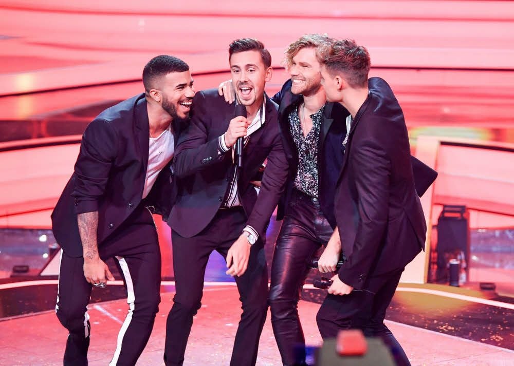 Die Schlager-Boyband „Feuerherz“ ist zu Gast in Bad Dürrenberg.