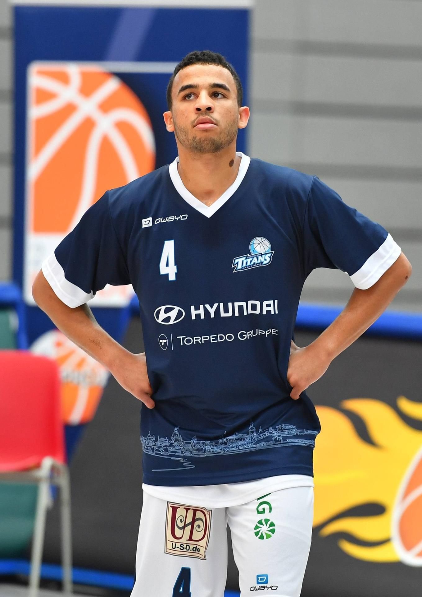 Noah Berge im Trikot der Dresden Titans