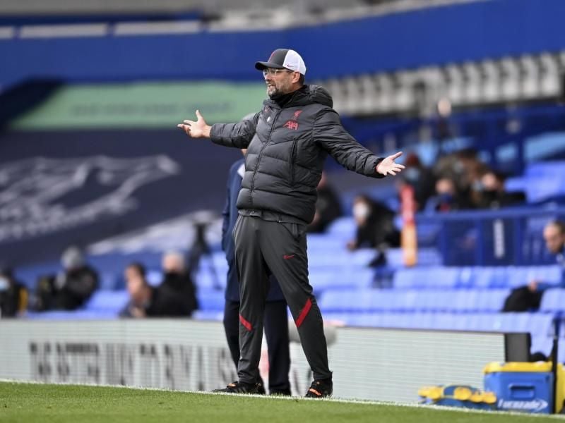 Nicht zufrieden: Liverpool-Coach Jürgen Klopp. Foto: Laurence Griffiths/Pool Getty/AP/dpa