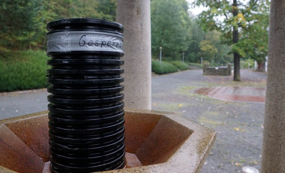 Auch die Leitung zum Behringer Brunnen in Bad Suderode wurde desinfiziert.