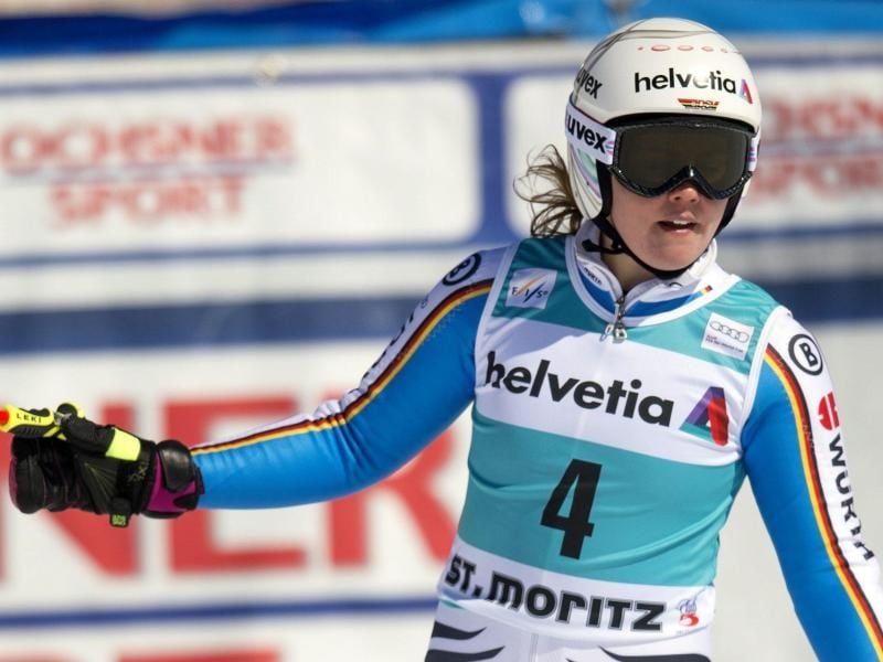 Viktoria Rebensburg fuhr bei ihrem Debüt in die Top 20. Foto: Gian Ehrenzeller