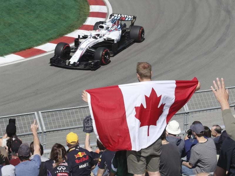 Lance Stroll wird von den Fans in Kanada gefeiert. Foto: Tom Boland/The Canadian Press/AP