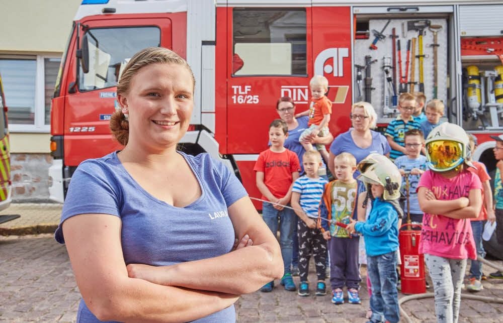 Laura Strube leitet ab sofort die neue Kinderfeuerwehr in Könnern.