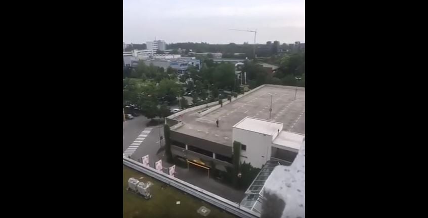 Das Video tauchte auf Twitter auf.