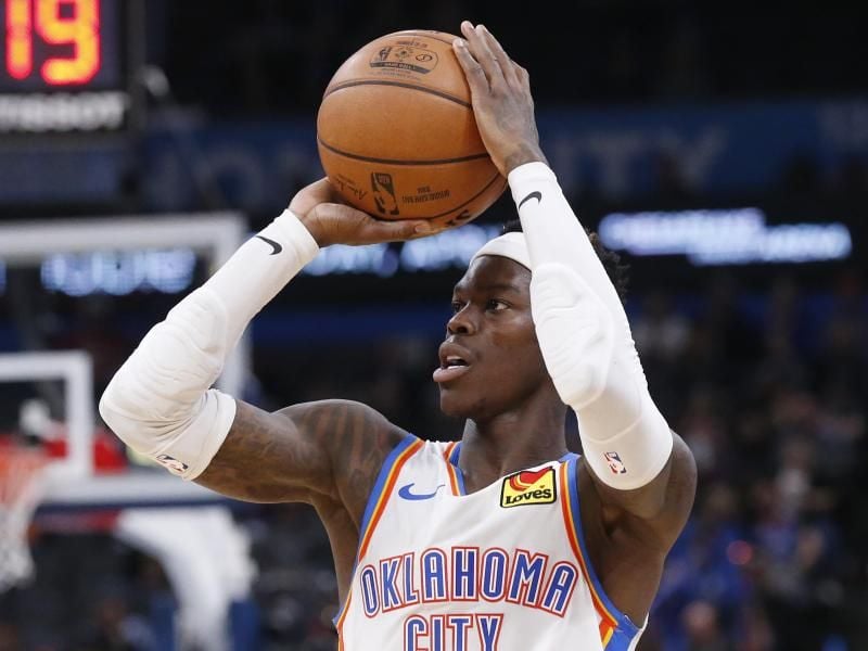 Dennis Schröder spielt in der NBA für Oklahoma City Thunder. Foto: Sue Ogrocki/AP/dpa