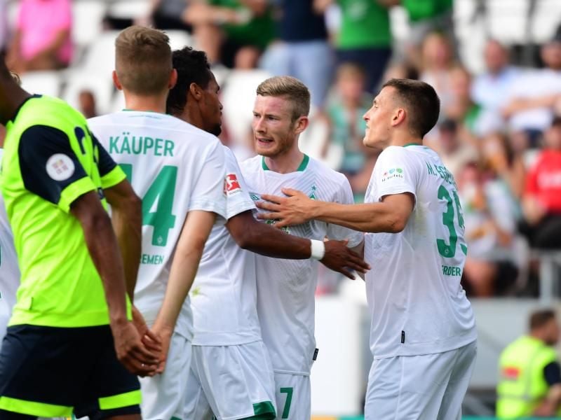 Florian Kainz erzielte den Bremer Siegtreffer gegen Huddersfield Town. Foto: Ina Fassbender