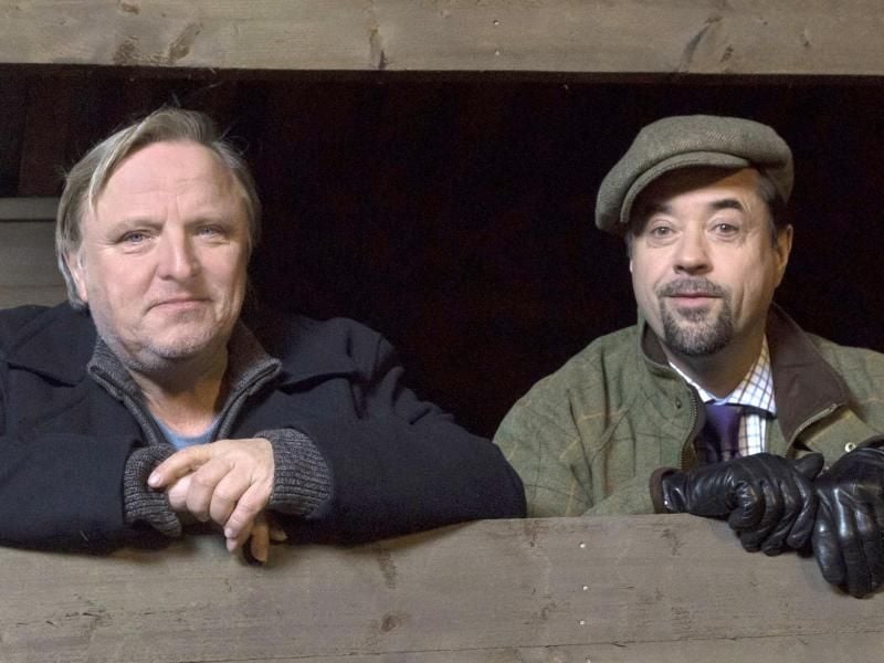 Die Quoten-Könige: Mit der „Tatort”-Folge „Fangschuss” erreichten Axel Prahl und Jan Josef Liefers) im Schnitt rund 14,56 Millionen Zuschauer. Foto: WDR/Thomas Kost