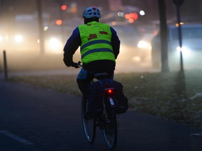 Reflektierende Kleidung für Fahrradfahrer