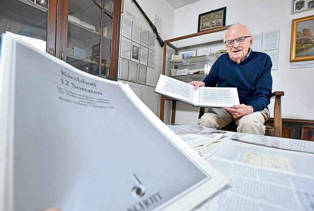 Chronist Klaus Kreth hat viele Archive nach den Werken Gottfried Kirchhoffs durchsucht.