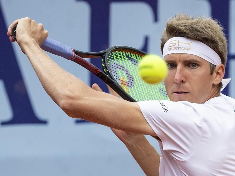 Cedrik-Marcel Stebe ist beim Turnier in Winston-Salem ausgeschieden. Foto: Peter Schneider/KEYSTONE