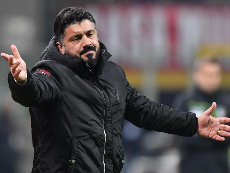 Noch steht Trainer Gennaro Gattuso beim AC Mailand unter Vertrag. Foto: Daniel Dal Zennaro/ANSA/AP
